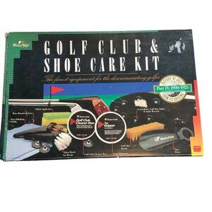 Vtg World Of Golf Club‎ Shoe Care Kit Cleaner Wax The Gripper Part IV: 1900-1925